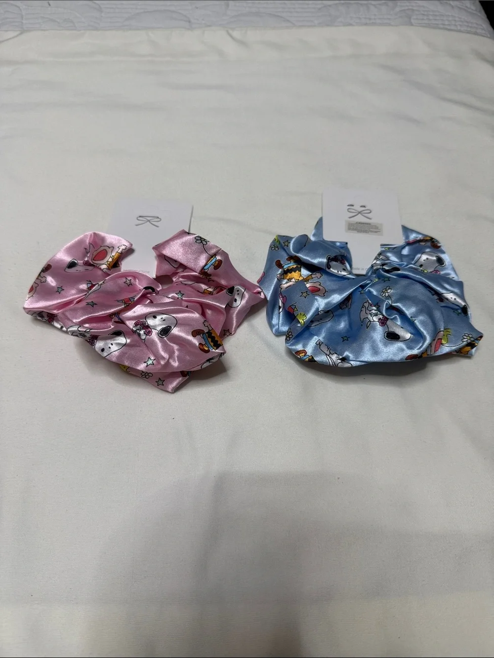 Sets of 12 Satin Snoopy Scrunchie - Purple